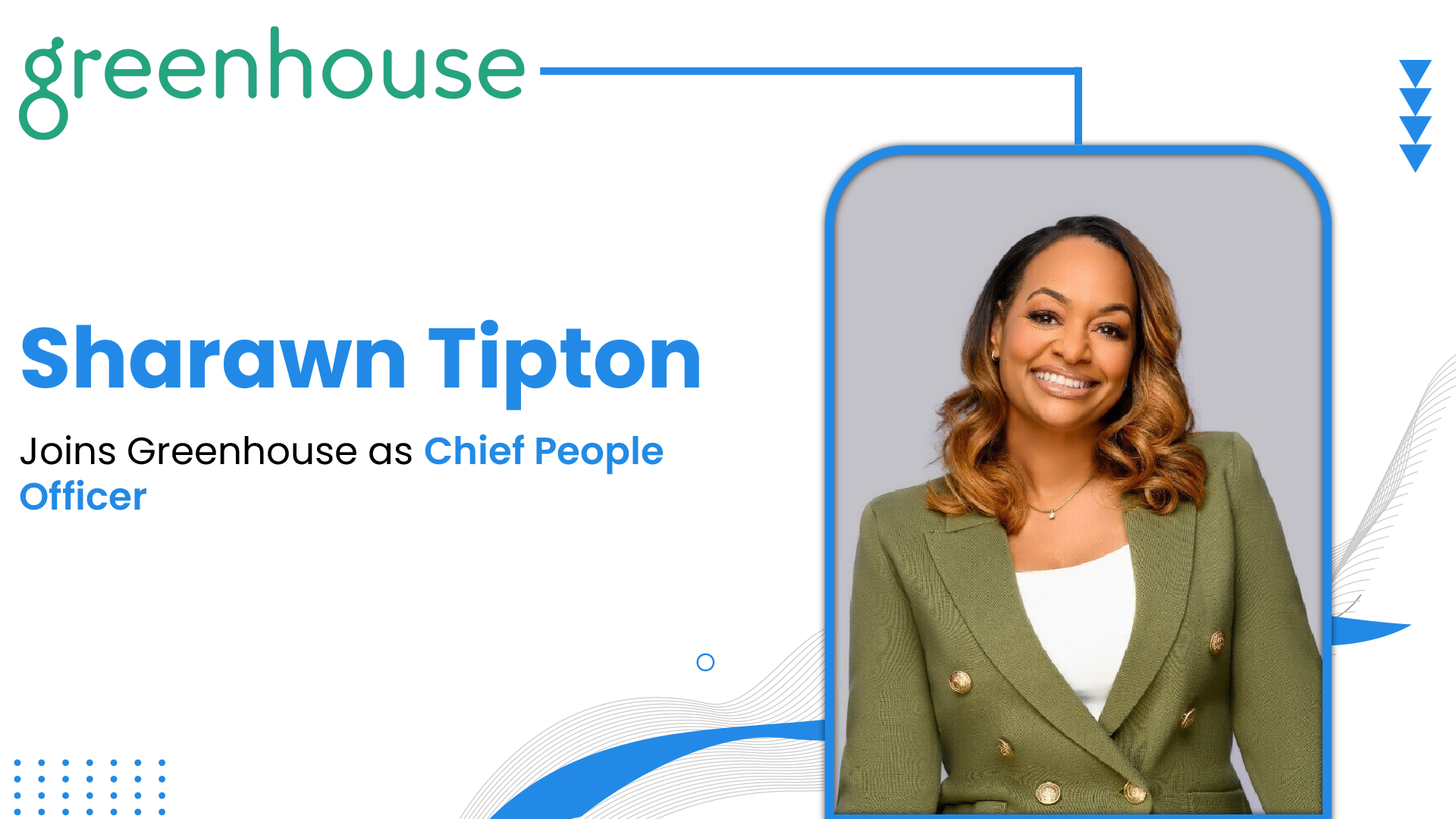 Greenhouse Bolsters Leadership Team with Sharawn Tipton as Chief People Officer